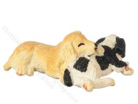 (image for) Dollhouse Scale Sleeping Puppy Pair