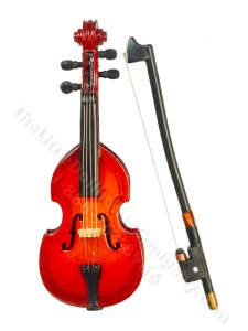 (image for) Miniature 3.5" Upright Bass for your Dollhouse