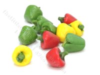 (image for) Dollhouse Scale Model Bell Peppers (1pc)