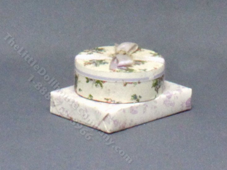(image for) Miniature Handmade Stacked Birthday Gifts for Dollhouses