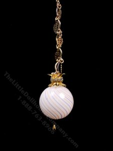 (image for) Miniature Striped Hanging Globe for Dollhouses