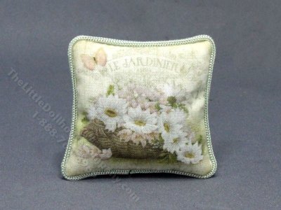 (image for) Miniature "Le Jardinier" Pillow for Dollhouses