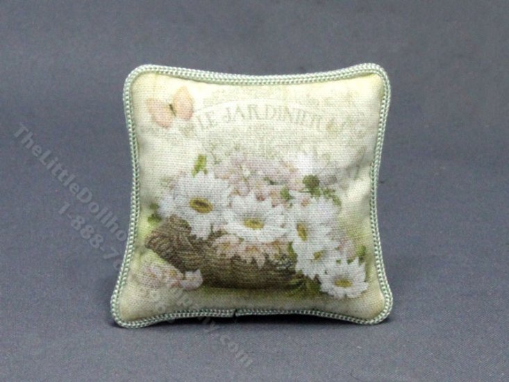 (image for) Miniature "Le Jardinier" Pillow for Dollhouses