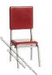 (image for) Miniature 1950's Style Red Chair for Dollhouses