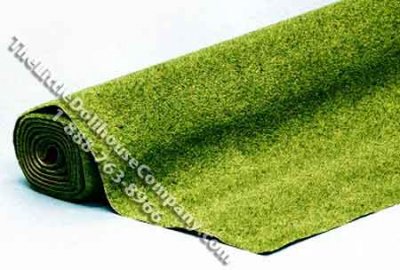 (image for) Miniature 23" x 47" Spring Grass Mat for Dollhouses