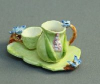 (image for) Dollhouse Scale Model Flower & Butterfly Set