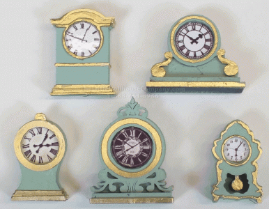 (image for) Miniature Decorative Clocks Kit 2