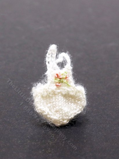 (image for) Vintage Miniature Handknit Onesie for Dollhouses