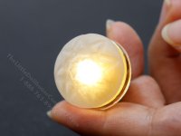 (image for) Miniature LED Frosted Round Ceiling Light w/ Wand for Dollhouse