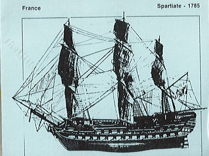 (image for) Dollhouse Miniature HMS Spartiate Replica Ship Kit