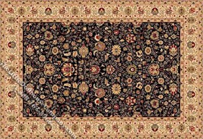 (image for) Dollhouse Scale Model Rectangular Traditional Rug