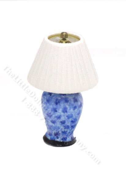 (image for) Vintage Miniature Porcelain Lamp for Dollhouses