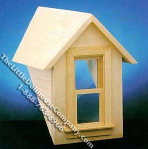 (image for) Miniature Dormer with Working Window for Dollhouse Scale Models