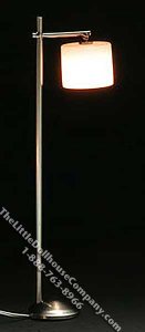 (image for) Miniature 12v Pewter Modern Floor Lamp for Dollhouses
