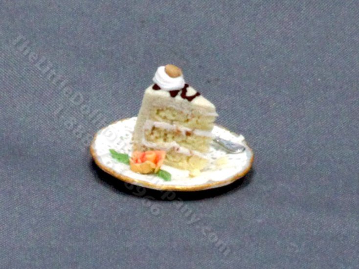 (image for) Miniature Slice of Cake for Dollhouses