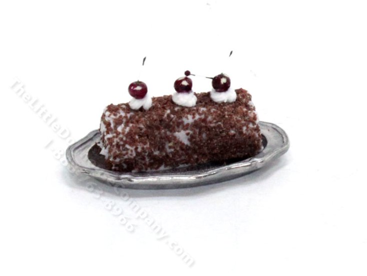 (image for) Miniature Chocolate Swiss Roll for Dollhouses
