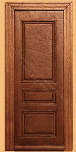 (image for) Miniature Walnut Windsor Three Panel Interior Door
