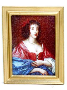 (image for) Miniature 17th Century Portrait Framed by Judith Blondell