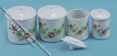 (image for) Miniature Assorted Canister Set for Dollhouses