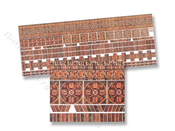 (image for) Miniature Ornamental Brick Wall Mat for Dollhouses