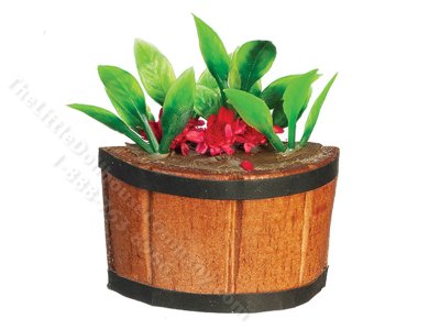 (image for) Miniature Half Planter for Dollhouses
