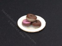 (image for) Miniature Plate Donuts for Dollhouses