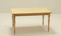 (image for) Miniature Oak Kitchen Table for Dollhouses