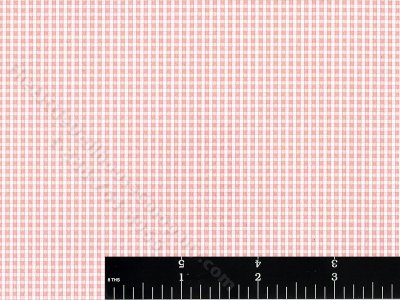 (image for) Small Peach Gingham Pattern Wallpaper for Dollhouses