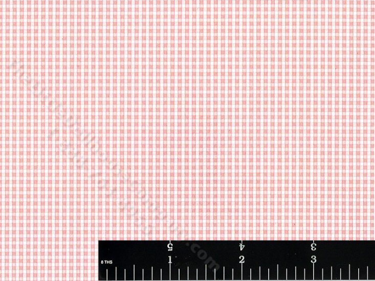 (image for) Small Peach Gingham Pattern Wallpaper for Dollhouses