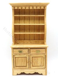 (image for) Miniature Oak China Hutch