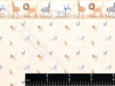 (image for) Dollhouse Scale Model Tan Safari Wallpaper