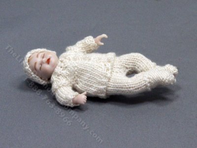 (image for) Miniature Baby Doll in Knitted Outfit by Kurt & Gisela Andjel
