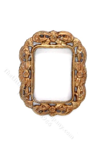 (image for) Miniature Gold Metal Frame for Dollhouses