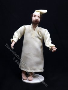 (image for) Miniature Handcrafted Vintage Medieval Pyjama Man by Detta's Darling Dolls