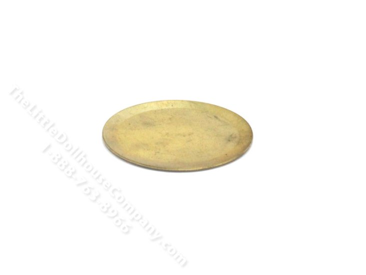 (image for) Miniature Round Gold Tray for Dollhouses
