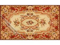 (image for) Dollhouse Scale Model Medium Sized French Aubusson Rug