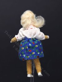 (image for) As-Is Vintage Flexible Girl Doll in Blue Dress by Erna Meyer