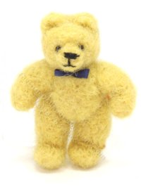 (image for) Miniature Medium Size Beige Mohair Teddy Bear by Erna Meyer