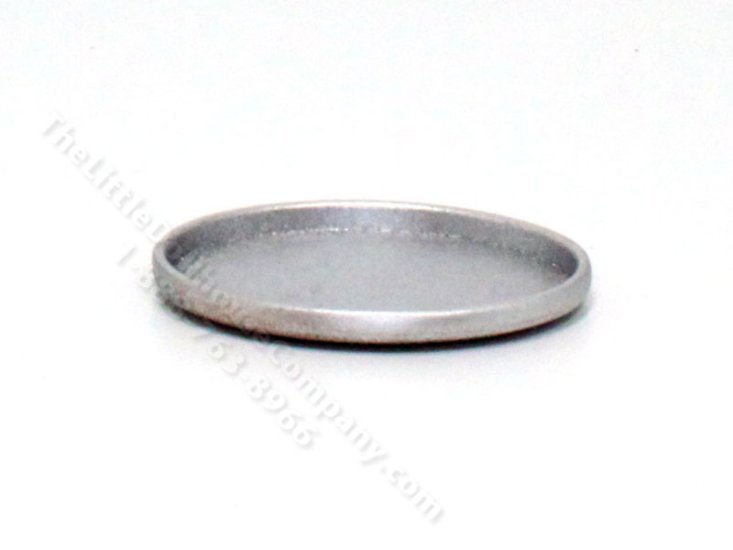(image for) Miniature Silver Steel Oval Accessory Tray by PRD Miniatures