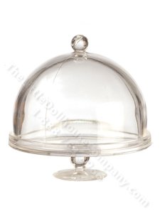 (image for) Miniature Plastic Covered Round Cake Stand for Dollhouses