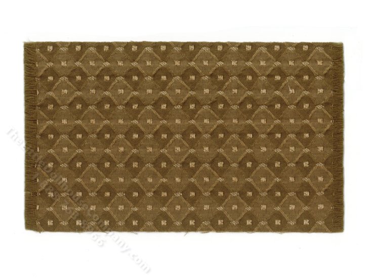 (image for) Miniature Green Diamond Rug for Dollhouses