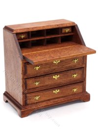 (image for) Miniature Handmade Drop-Down Desk for Dollhouses
