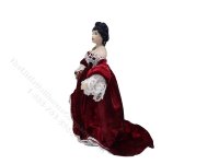 (image for) Miniature Handcrafted Vintage Scarlet Victorian Lady