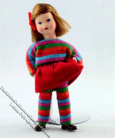 (image for) Mia Flexible Girl Doll by Erna Meyer for Dollhouses