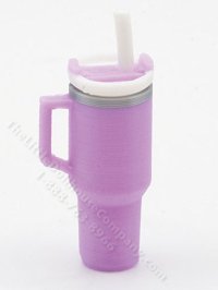 (image for) Miniature Travel Tumbler for Dollhouses - Purple