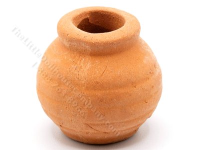 (image for) Miniature Round Terracotta Planter for Dollhouses