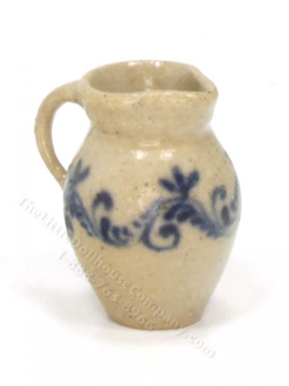 (image for) Miniature Floral Stoneware Pitcher by Jane Graber