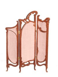 (image for) Miniature Art Nouveau Style Dresing Screen for Dollhouses