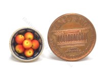 (image for) Miniature 1/2 Scale Stoneware Bowl of Apples