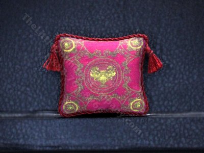 (image for) Miniature Pink Versace Pillow by Judith Blondell